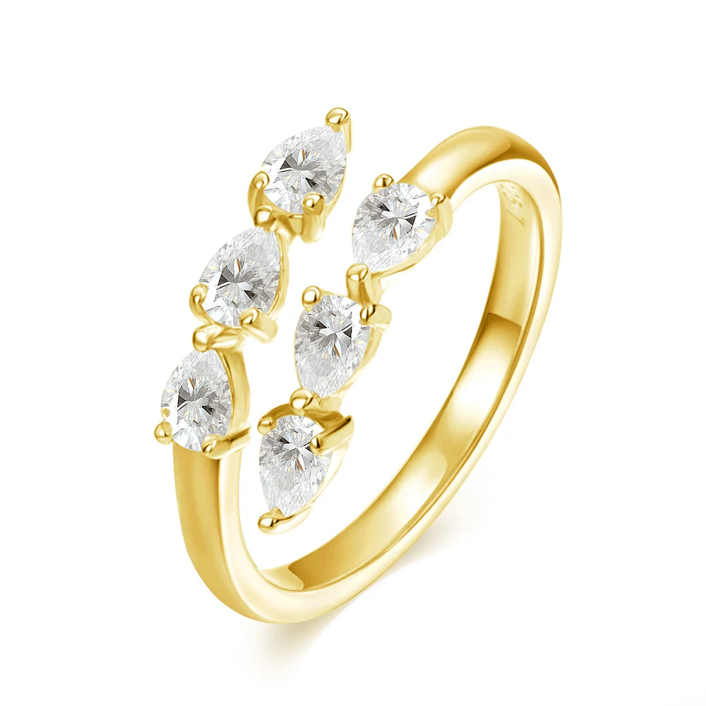 Serenity Six Moissanite Ring