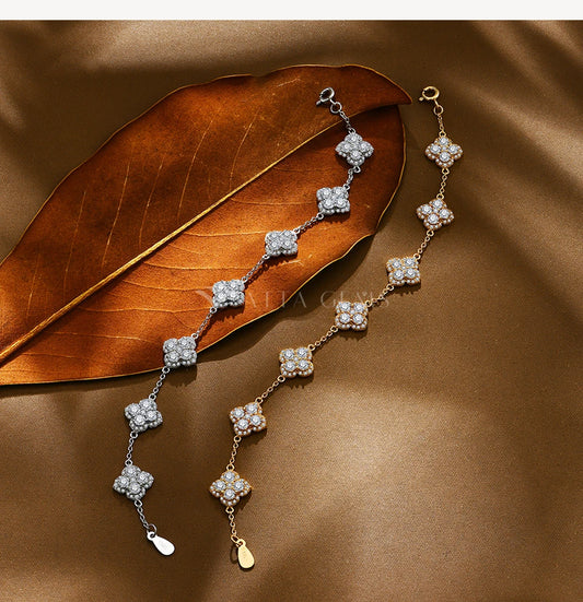 Celestia Drops – Elegant Sterling Silver Necklace with Zirconia