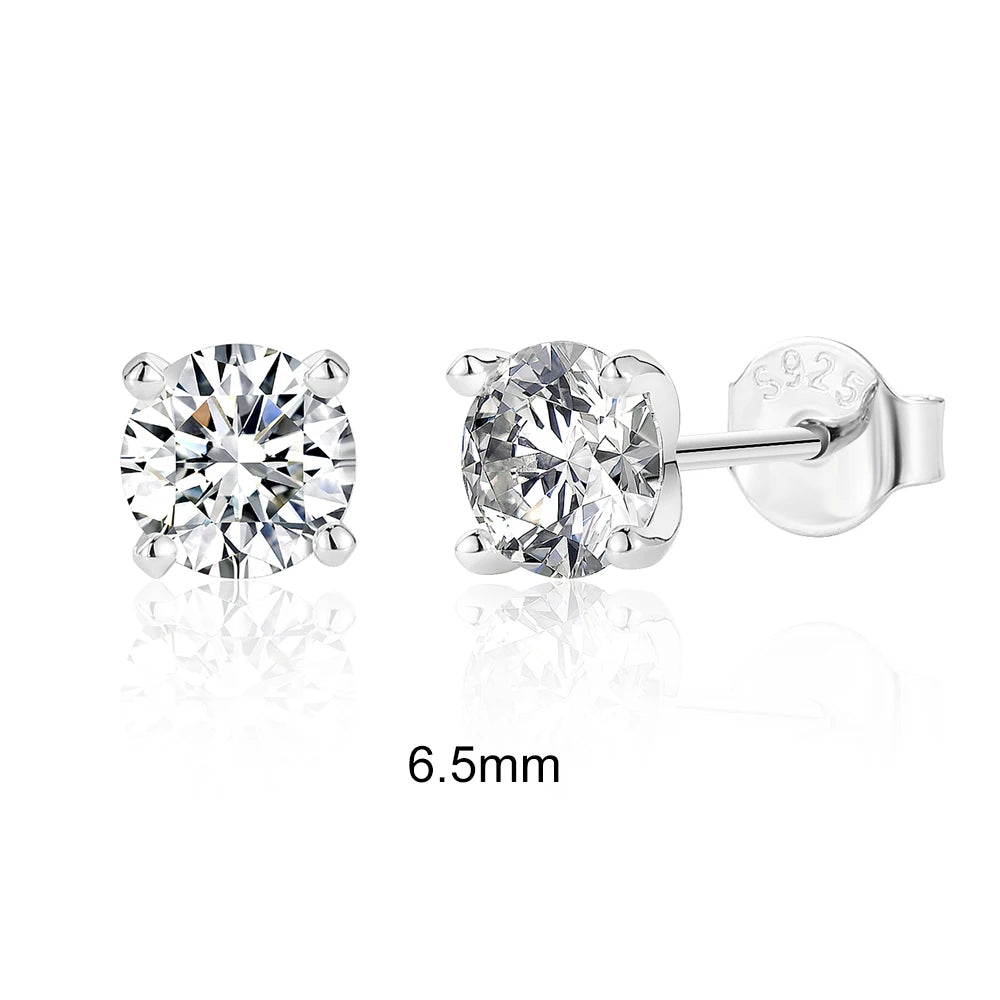 Royal Sparkle - Elegant Silver Earrings