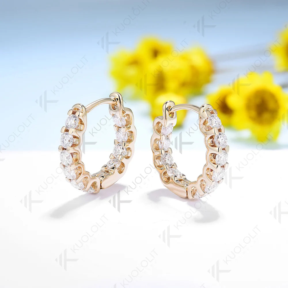 Sunflower Sparkle Hoops