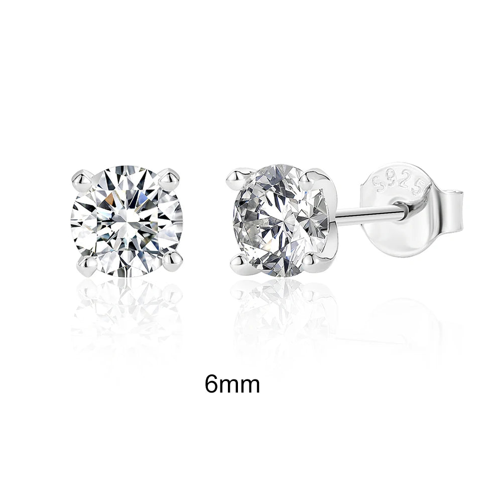 Royal Sparkle - Elegant Silver Earrings