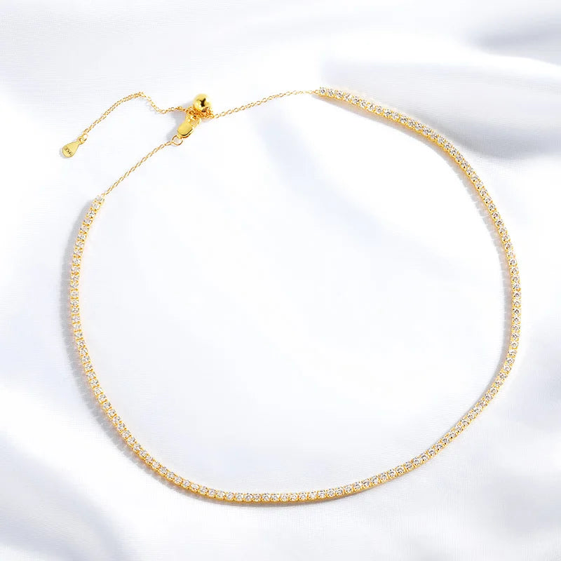 Moonlit Grace Moissanite Necklace