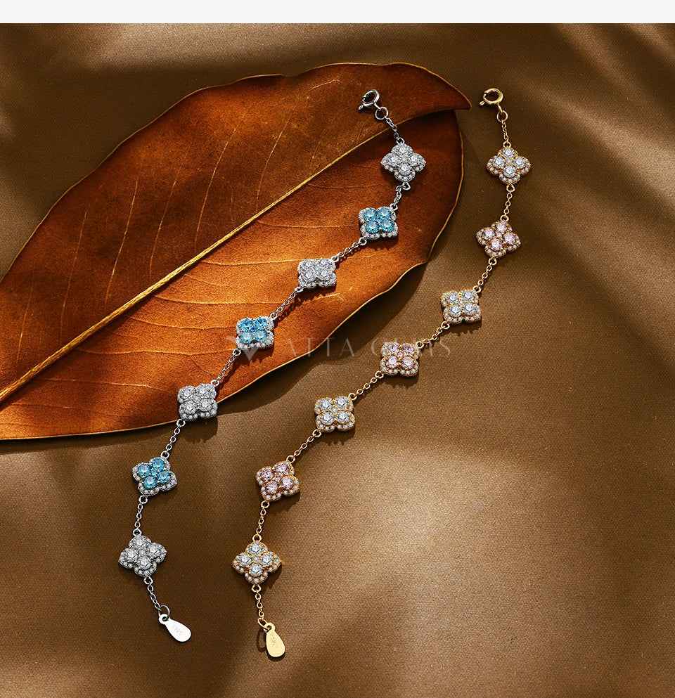Celestia Drops – Elegant Sterling Silver Necklace with Zirconia