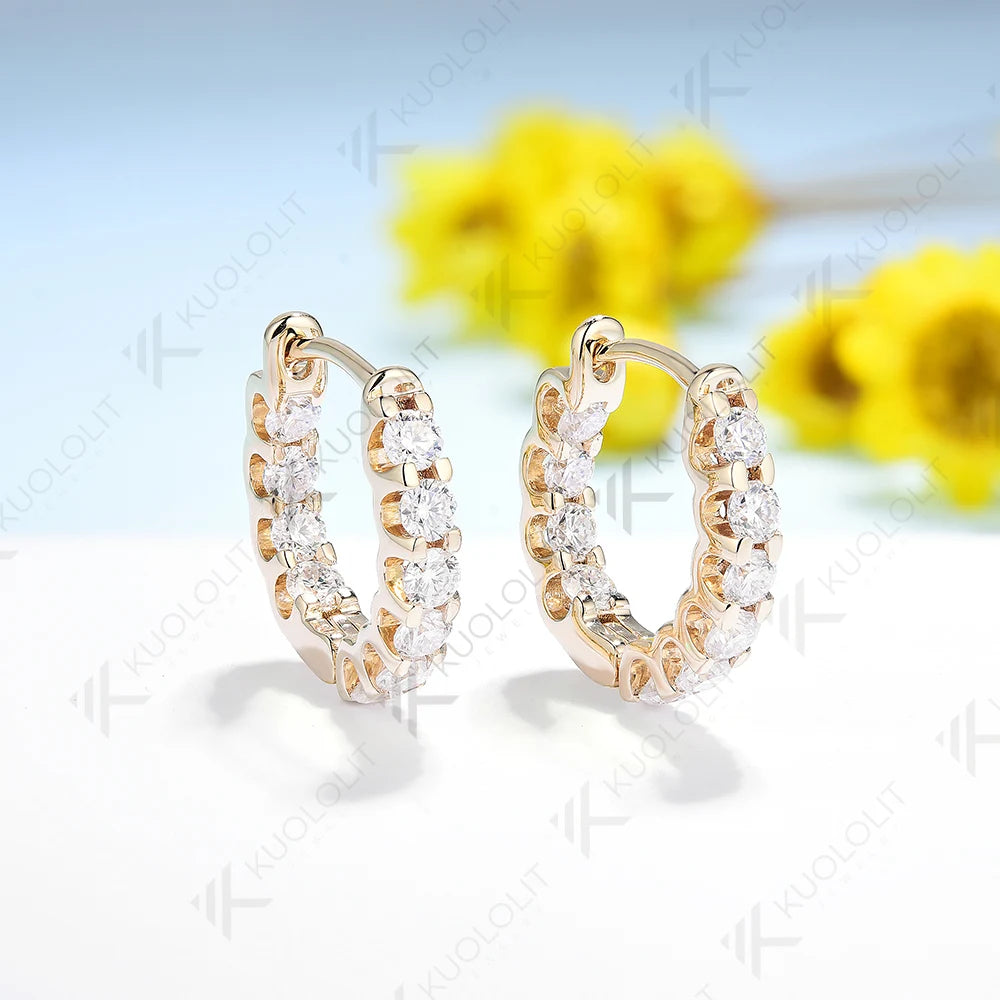 Sunflower Sparkle Hoops