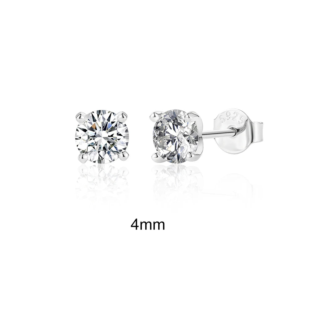 Royal Sparkle - Elegant Silver Earrings