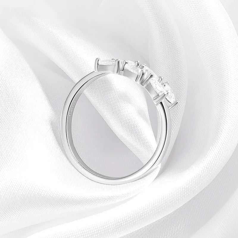 Serenity Six Moissanite Ring